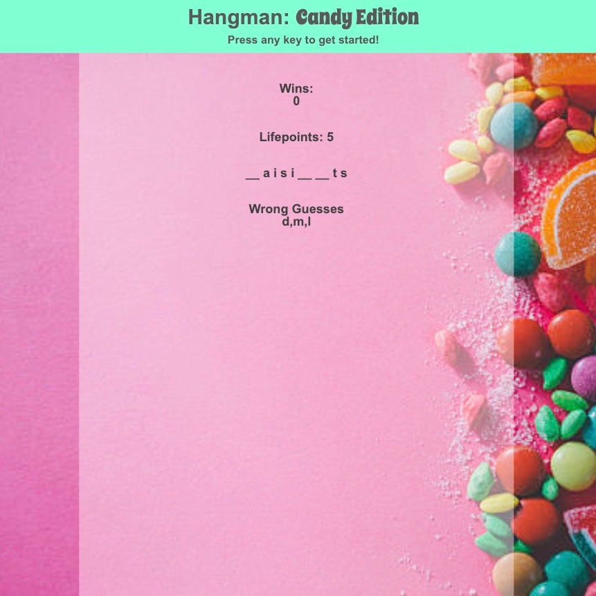 Hangman: Candy Edition image